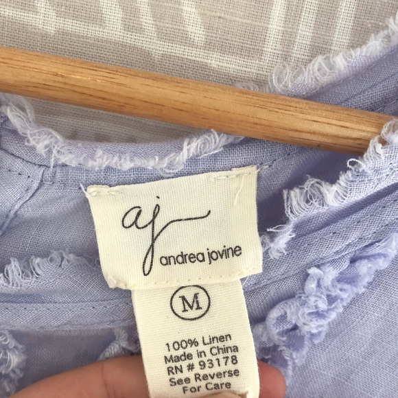 Andrea Jovine Linen Top - Picture 3 of 7